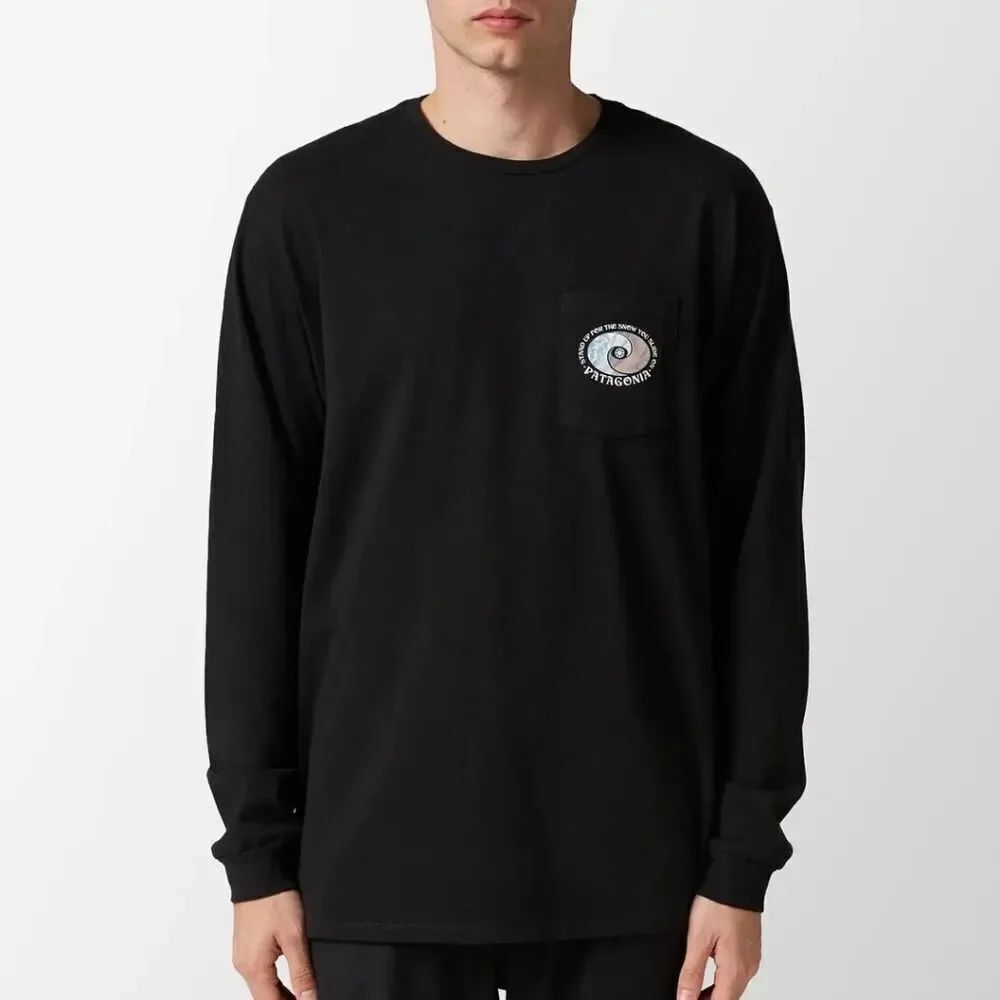 Patagonia Men's Black Long Sleeve Shirt Size XXL
